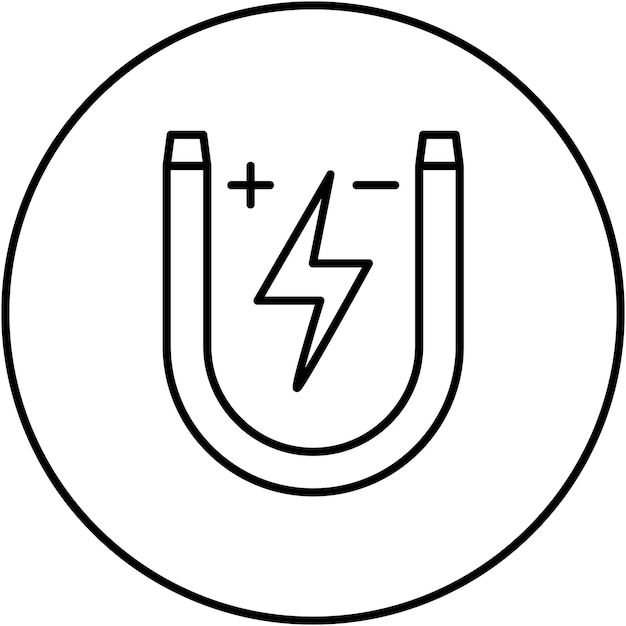 Obraz Wektorowy Ikony Magnesu Może Być Używany Do Fizyki