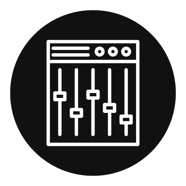 Obraz wektorowy ikony mikseru może być używany dla instrumentu
