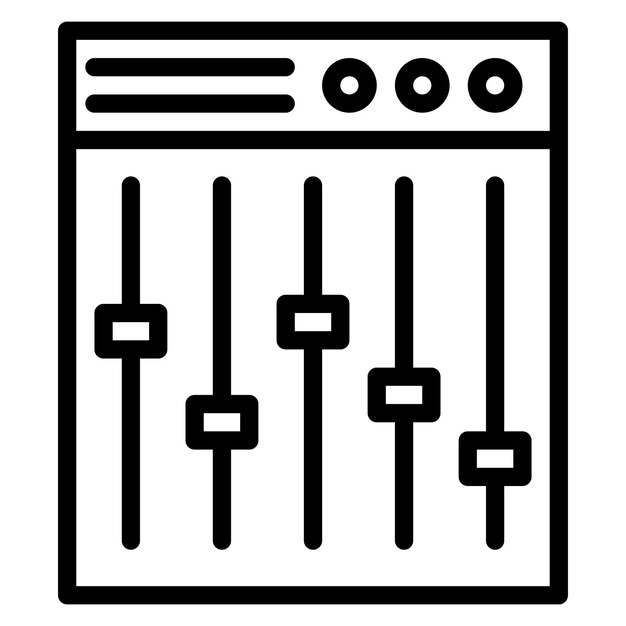 Obraz wektorowy ikony mikseru może być używany dla instrumentu