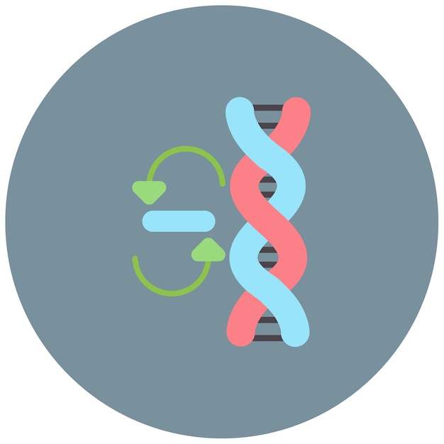Plik wektorowy obraz wektorowy ikony modyfikacji genetycznej może być używany do inżynierii biologicznej