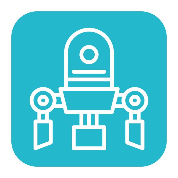 Obraz wektorowy ikony nanobotów może być używany w science fiction