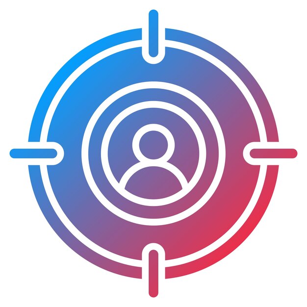Obraz wektorowy ikony niszowej może być używany w usłudze marketingu internetowego