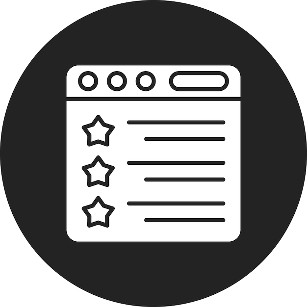Obraz wektorowy ikony oceny online Może być używany do informacji zwrotnej klientów