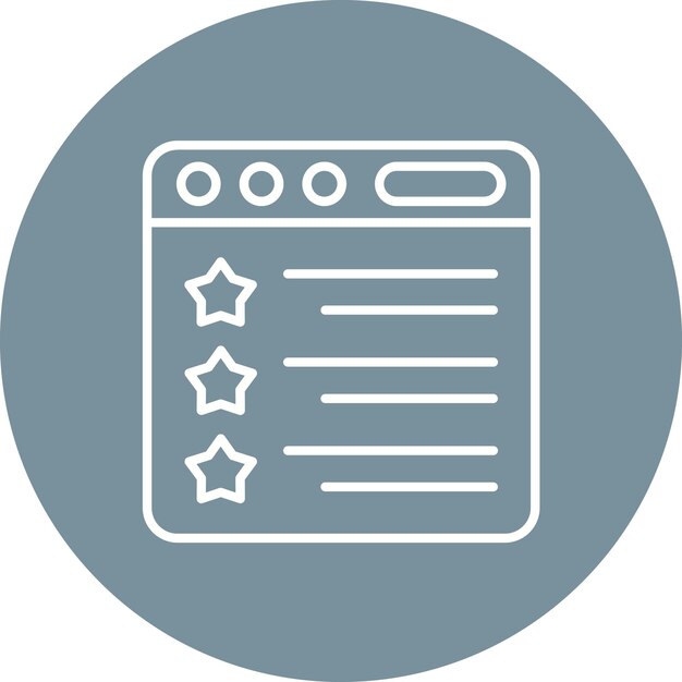 Obraz wektorowy ikony oceny online Może być używany do informacji zwrotnej klientów