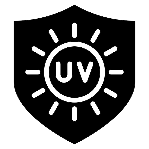 Obraz wektorowy ikony ochrony przed promieniowaniem UV Może być używany do ochrony przeciwsłonecznej