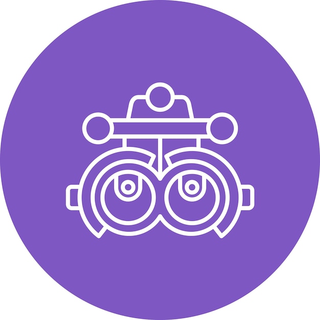 Obraz wektorowy ikony Phoropter może być używany dla Optometrist