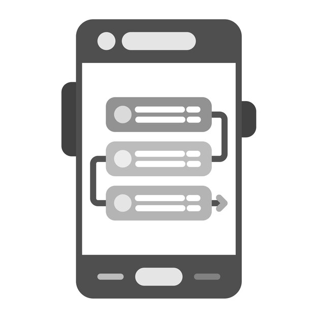 Obraz wektorowy ikony planu projektu Może być używany do tworzenia aplikacji mobilnych