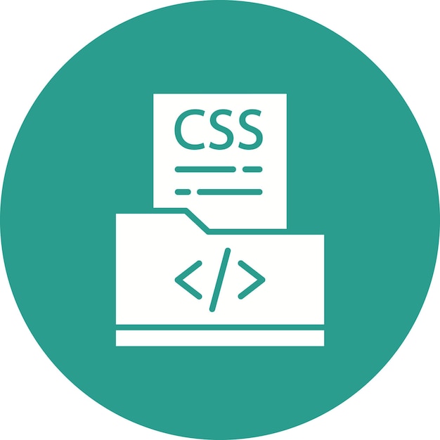 Obraz wektorowy ikony pliku CSS Może być używany do kodowania i rozwoju