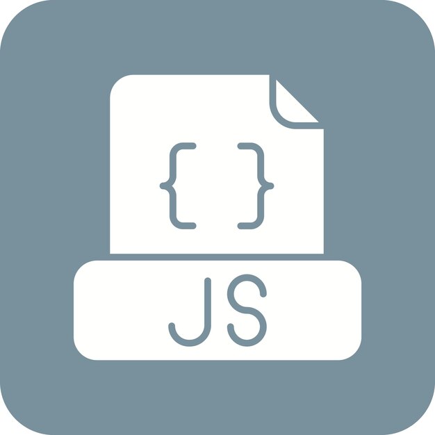 Obraz wektorowy ikony pliku Javascript Może być używany do programowania komputerowego
