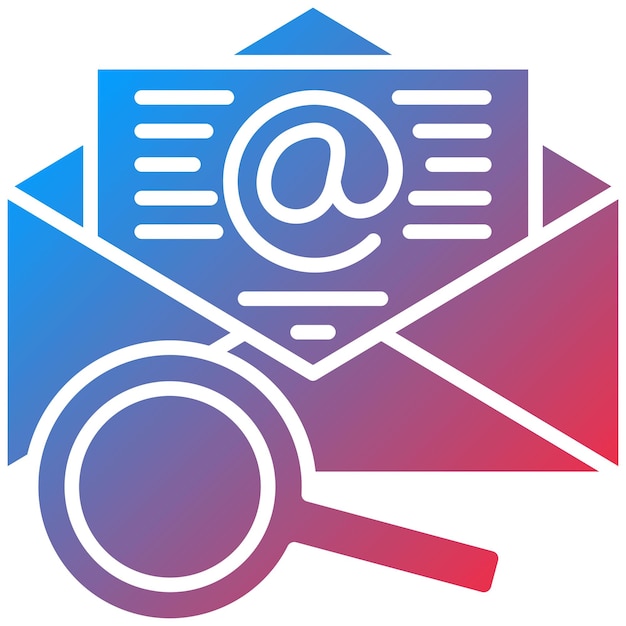Plik wektorowy obraz wektorowy ikony poczty elektronicznej może być używany do interfejsu użytkownika