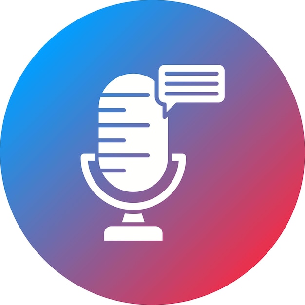 Obraz wektorowy ikony podcastów może być używany do marketingu cyfrowego
