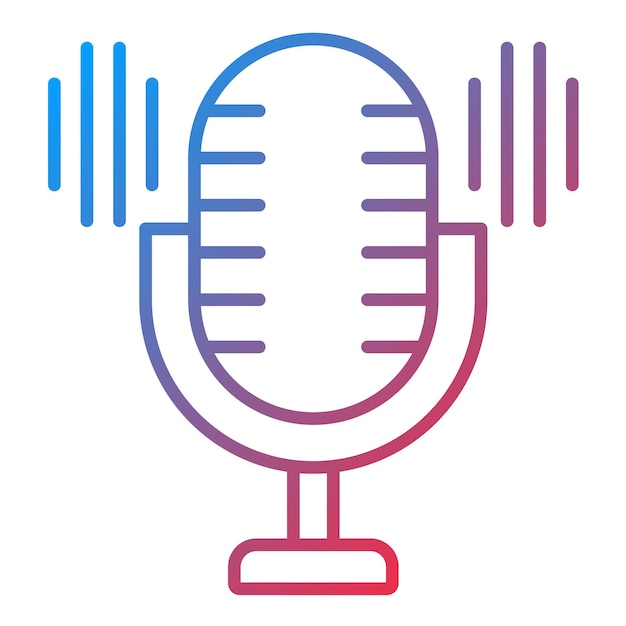 Obraz wektorowy ikony podcastu może być używany do marketingu influencerów
