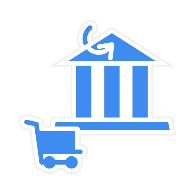 Obraz wektorowy ikony przelewu bankowego może być używany w sklepie e-commerce