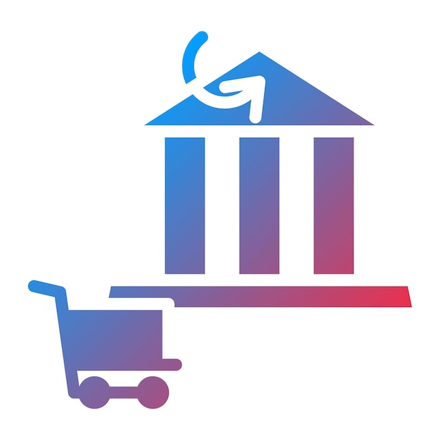 Obraz wektorowy ikony przelewu bankowego może być używany w sklepie e-commerce