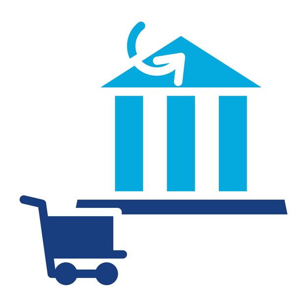 Obraz wektorowy ikony przelewu bankowego może być używany w sklepie e-commerce