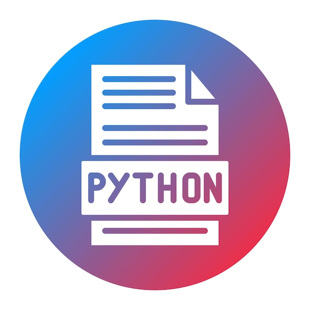 Obraz wektorowy ikony Pythona może być używany do Data Science