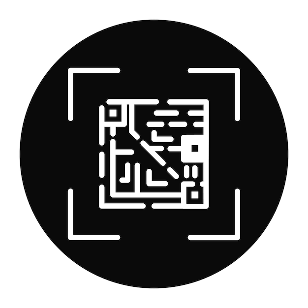 Obraz wektorowy ikony Qr Code może być używany dla nowych mediów