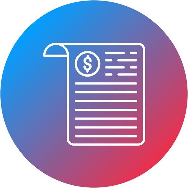 Obraz wektorowy ikony rachunków może być używany dla Fintech