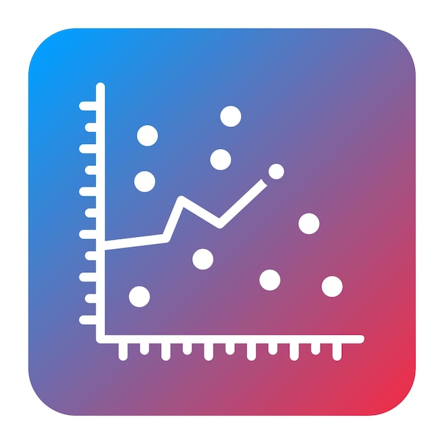 Obraz wektorowy ikony Scatter Plot może być używany do Data Science