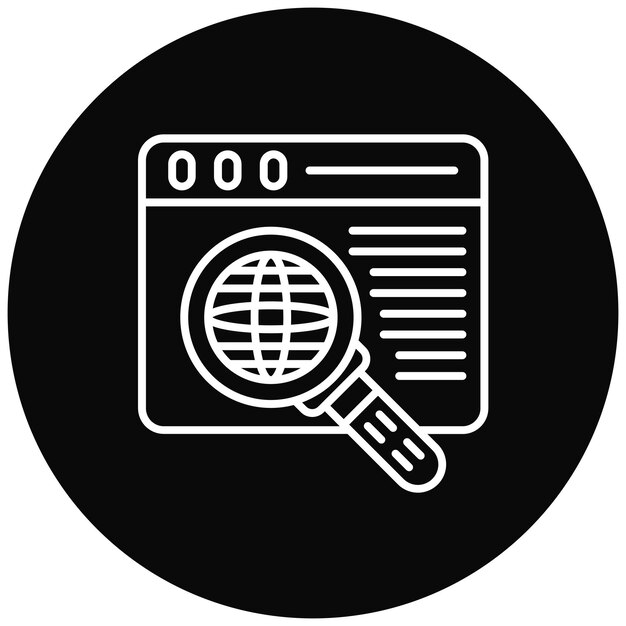 Obraz wektorowy ikony SEO może być używany do hostingu internetowego