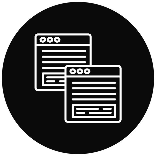 Obraz wektorowy ikony stron internetowych może być używany dla doświadczenia użytkownika