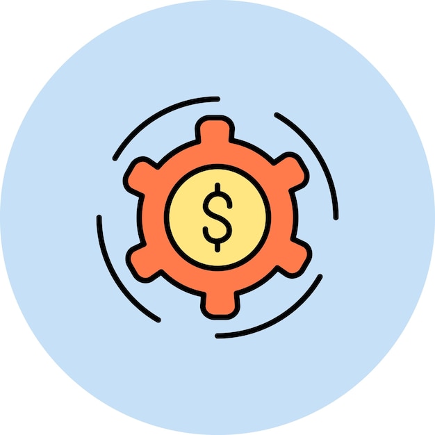 Plik wektorowy obraz wektorowy ikony systemu biznesowego może być używany do rachunkowości