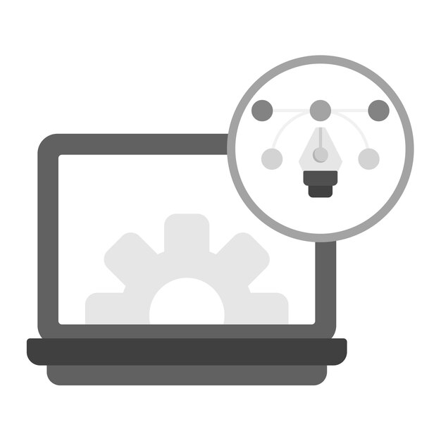 Obraz wektorowy ikony systemu Może być używany do UX i UI
