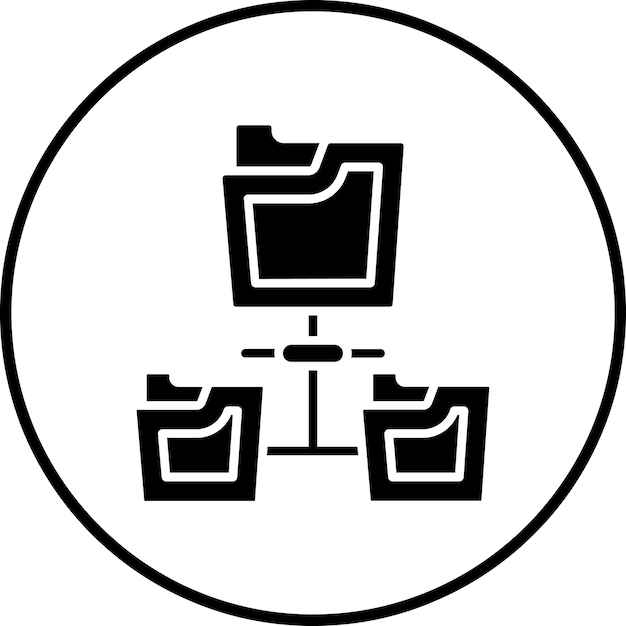 Obraz wektorowy ikony systemu pliku Może być używany do hostingu internetowego