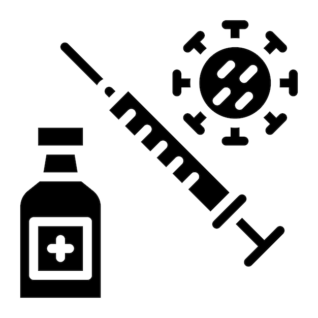 Obraz Wektorowy Ikony Szczepionki Może Być Używany W Przypadku Gruźlicy