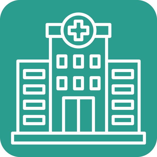 Obraz Wektorowy Ikony Szpitala Może Być Używany Dla Elementów Miasta
