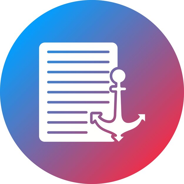 Obraz wektorowy ikony tekstu kotwicznego może być używany do marketingu internetowego