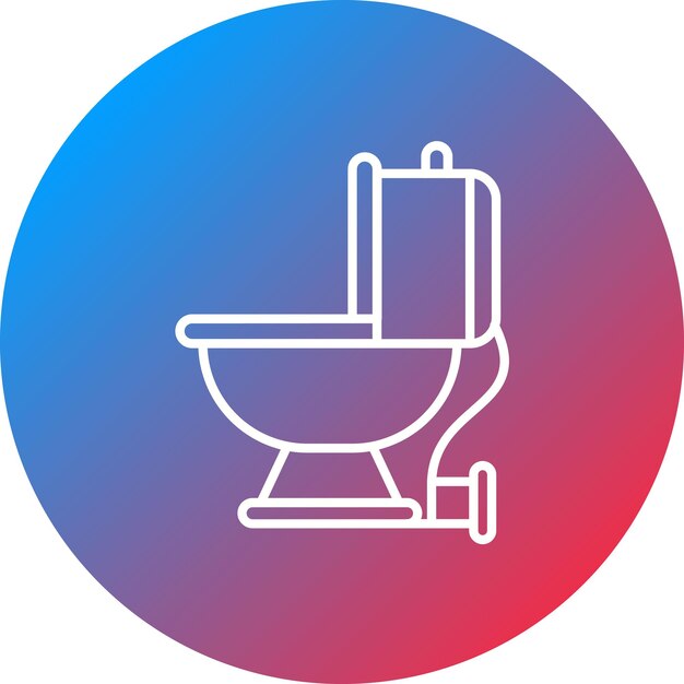 Obraz wektorowy ikony toalety Może być używany do instalacji hydraulicznej