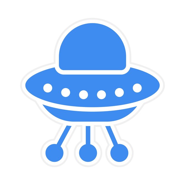 Obraz wektorowy ikony UFO Może być używany do science fiction