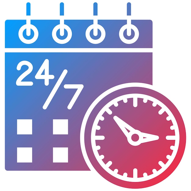Obraz wektorowy ikony usługi Schedule Może być używany do hostingu internetowego
