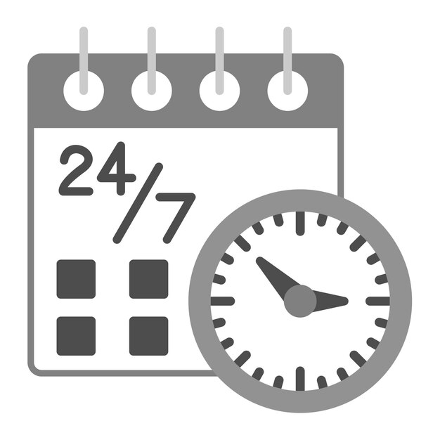 Obraz wektorowy ikony usługi Schedule Może być używany do hostingu internetowego