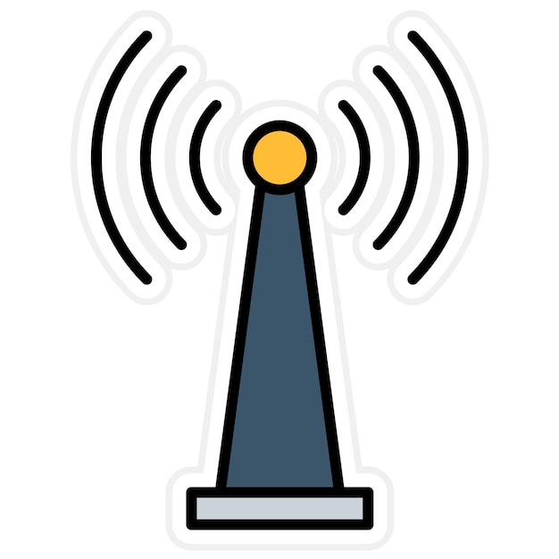 Obraz wektorowy ikony Wi-Fi Tethering może być używany dla mobilnego interfejsu użytkownika