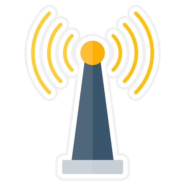Obraz wektorowy ikony Wi-Fi Tethering może być używany dla mobilnego interfejsu użytkownika