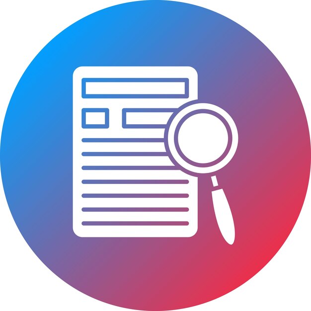 Obraz wektorowy ikony wyszukiwania treści Może być używany do marketingu internetowego