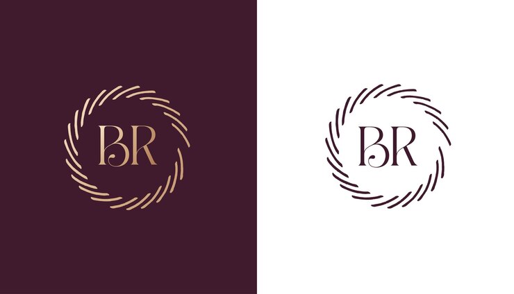 Wektor obraz wektorowy projektu logo br