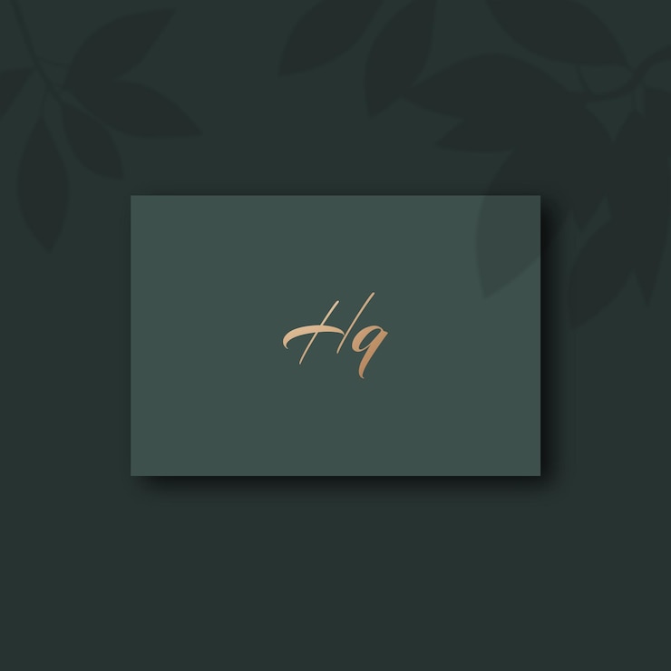 Wektor obraz wektorowy projektu logo hq