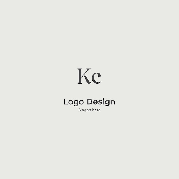Obraz wektorowy projektu logo Kc