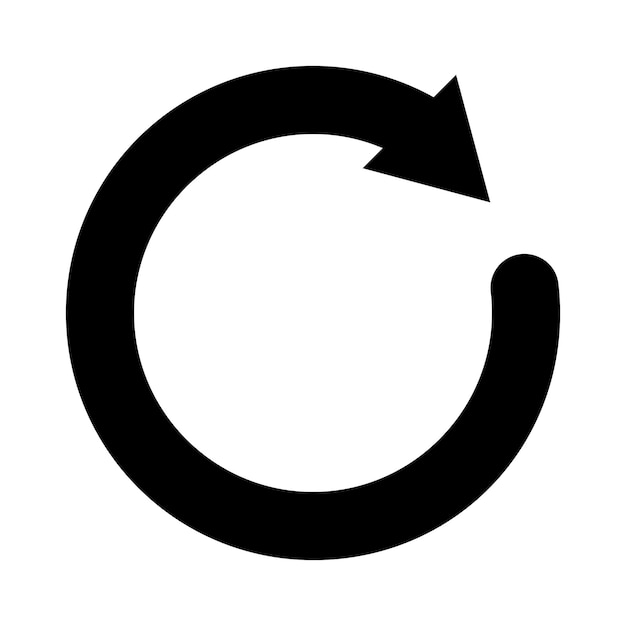 Obrót ikona logo wektor szablon projektu