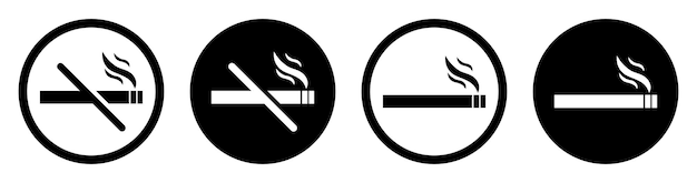 Obszar zabroniony palenie i symbol znaku obszaru zabronionego palenia Obszar zakazany palenie i ilustracja ilustracji wektorowej