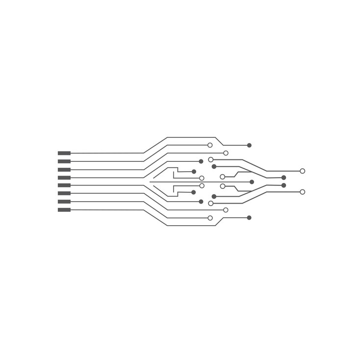 Wektor obwód koło szablon wektor ilustracja ikona design