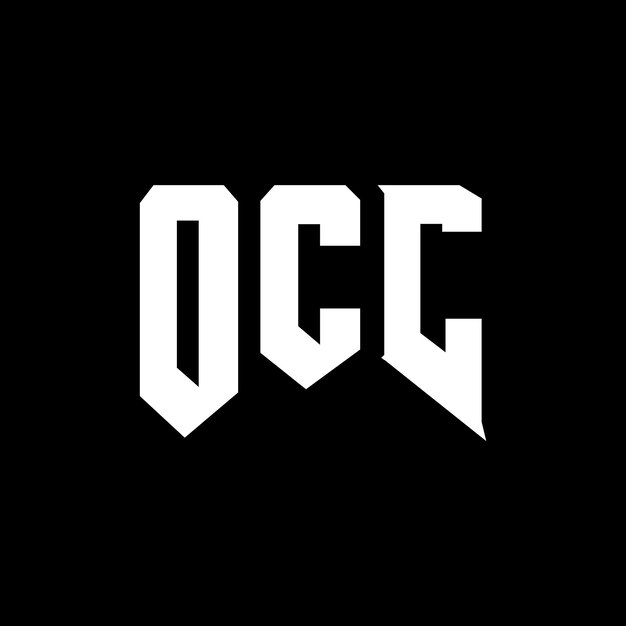 OCC logo logo dla firmy technologicznej OCC logo projektowanie czarno-białe kombinacja kolorów OCC logo OCC wektor OCC projektowanie OCC ikona OCC alfabet OCC typografia logo projektowanie