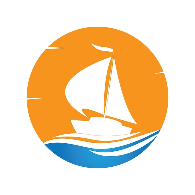 Ocean Cruise Liniowy Statek Sylwetka Prosty Liniowy Logovector