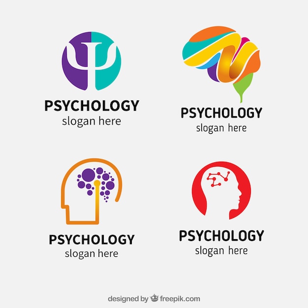 Plik wektorowy odmiana abstrakcyjnego psychologii logo