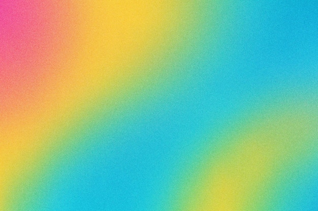 Odświeżający żółty i cyjański gradient ziarnistej tekstury