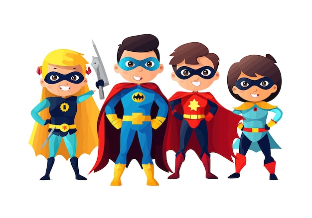 Odważni Superbohaterowie Superhero Squad Plakat Superbohatera Ilustracji Wektorowych