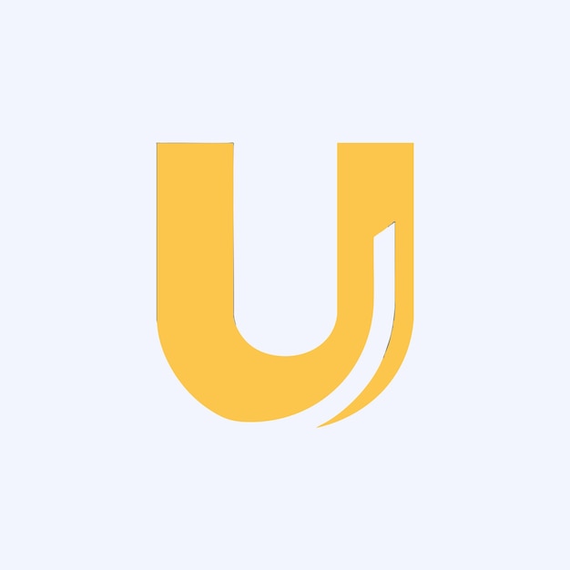 Odważny i nowoczesny projekt logo litery U